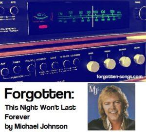 Forgotten: This Night Won't Last Forever by Michael Johnson