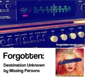 Forgotten: Destination Unknown by Missing Persons